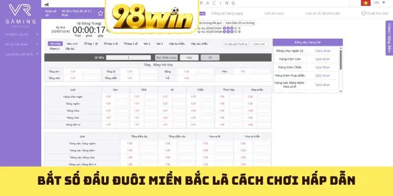 Bắt số đầu đuôi Miền Bắc là cách chơi hấp dẫn